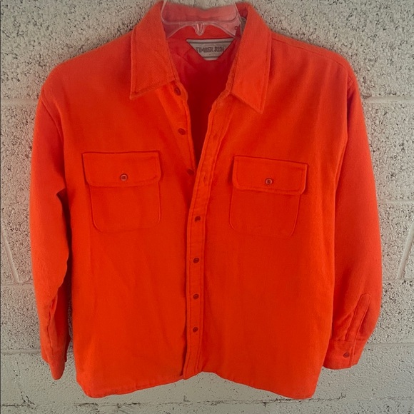 Jackets & Coats | Vintage Orange Shacket Jacket | Poshmark